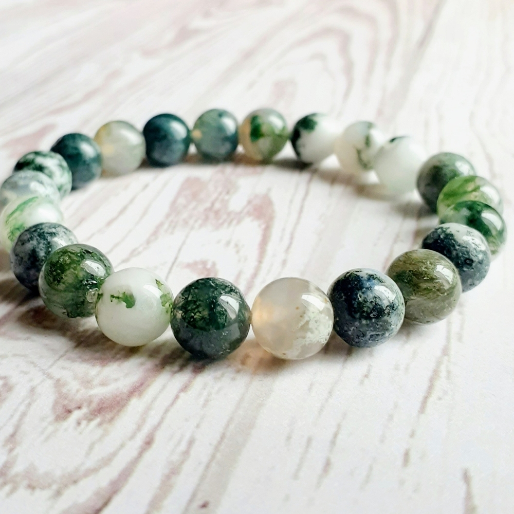 Tree Agate Stone Bracelet